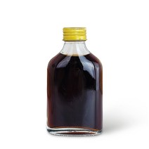 유리병 위스키 미니 사각 100ml 플라스크 바이알 투명 납작 병 용기, 위스키 미니사각 100ml 금속캡 골드