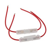 YSSHOP 2pcs 오토바이 인라인 유리 튜브 15 AMP 리드 와이어 퓨즈 홀더 상자의 2x 세트