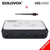tv 티비 수신기 안테나 SOLOVOX v6mini 2G RAM DVB S2 위성 TV 수신기 biss powervu Xtream 스토커맥 sofca, 01 V6SMINI WIFI_03 UK  plug