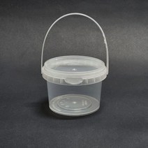 손잡이 용기 쿠키 생일 선물 어린이집 답례품 원형 페일 포장 버킷 통 보관 280ml