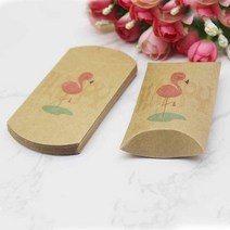 아름다운 꽃 패턴 베개 모양 종이 및 크래프트 웨딩 사탕 및 생일 선물 보관 상자 20x55x80mm 10/20/50 개, 03 50PCS, 08 K-Bd