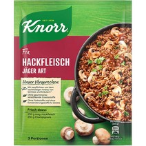 Knorr Fix Hackfleisch Jager Art 크노르 픽스 하크플라이쉬 예거 아트 소스 36g 12팩