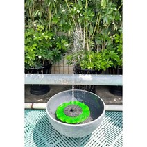 미니분수 태양광 실내분수대 장식용, 6W 23cm 낮엔 물을 뿌리고 밤엔 불빛