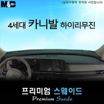 2023년 4세대 카니발 하이리무진 대쉬보드커버 [스웨이드원단], 스웨이드원단+블랙 테두리, 센터스피커-있음, 기아