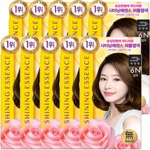 미쟝센 샤이닝 에센스 새치전용 염색제, 6N 갈색, 10개