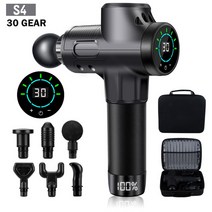 fascia gun s3 s4 deep massage electric gun 근육 이완 운동 홈 체육관 릴리프 피로 어깨 목 휴대용, 협력사, S4 블랙, 우리 플러그