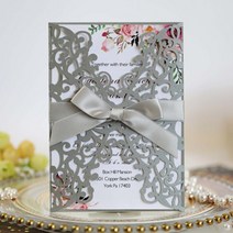 청첩장 바른손카드 결혼식 초대장 카드 봉투 제조 업체 Mariage 생일 바 Mitzvah 비즈니스 파티 용품, 21 Pearl Paper Gray_01 10Pcs
