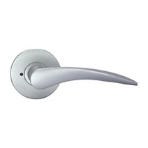 도무스 도어 핸들 AL930 방문용 목문용 손잡이 안방용손잡이 실버 알루미늄 레바 핀형식 프라이버시용