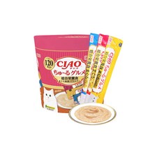 이나바 챠오츄르 대용량 14g 120P 고양이간식, SC-215 참치&해물믹스 버라이어티