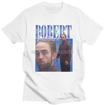 funny robert pattinson standing meme t shirt men pre-shrunk cotton tee tops rob tshirts short