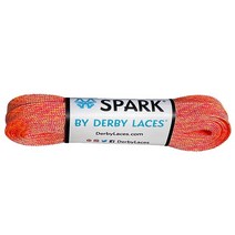 Derby Laces 오렌지 크림 스파크 신발끈 신발 스케이트 부츠 롤러 더비 하키 및 아이스 스케이트 용 크림시클 84 Inch / 213 cm 바이오더, 120 Inch / 305 cm
