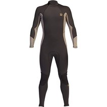 빌라봉 Absolute 서핑 웻 수트 남성 3/2mm GBS 후면 지퍼 잠수복 흑연, M Corto