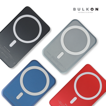 벌크온 MS3 5X 맥세이프 15W 고속무선충전 보조배터리, 미니 퓨어블랙