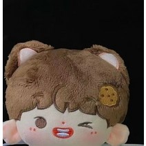 무속성솜인형 무속성인형 아이돌인형 수제 제한된 뚱뚱한 몸 귀여운 플러시 카와이 윙크 졸린 표정 인형 봉제 인형 팬 컬렉션 선물 100, b, 20cm