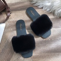 겨울 여성 사무실 회사용 털 슬리퍼 예쁜 사무용 거실 실외 퍼 실내화 편한 실내 털슬리퍼