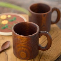 옻칠 우드 머그컵