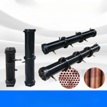 열교환기 쉘앤튜브 수냉식 콘덴서 에어컨 제조 공조, 3 hp 단일 콘덴서 (600 x 140mm 파이프 직