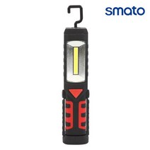 스마토 LED 충전식 휴대용 랜턴 SM-RL180B 보조배터리 기능 180도 각도조절 거치대 캠핑 가정 매장 가게 공사 산업 건설 현장 등 손전등 라이트 후레쉬 실내등 작업등, 1개