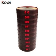 진동벨 에서 선박 us 무선 호출 벨 시스템 레스토랑 호출기 30 코스터 1 송신기 콜 장비 K999 K14, 10 pagers+미국