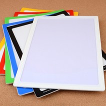 탈부착 교체 가능 A4 안내문 꽂이 메모 보드 광고 전단지 홍보 종이 인쇄물 거치대 사무실 문패 식당 가게 매장 메뉴 원산지 표기 학원 학교 경고문 알림 판 화이트보드 패드 칠판, 색상, 노랑