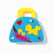 민화샵 펠트 가방만들기 퀼트패키지 펠트공예 유아만들기, 새가족 UDOFB0077