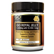 뉴질랜드 고헬시 로얄 젤리 1000mg 10 HDA 12mg 180캡슐 GO Healthy Royal Jelly 1 000mg 10-HDA 12mg