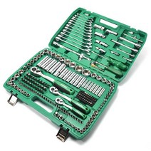 자동차 래칫 렌치 도구 소켓 드릴 라쳇 앵글 키트 공구, 121개 세트 (치아 72개)