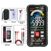 전기 전류 테스트 멀티미터 GVDA 새로운 스마트 자동 범위 1000V 10A 디지털, 협력사, GD128 블랙