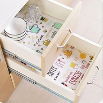 1+1 다용도 싱크대 선반 디자인 매트, 1+1 싱크대 디자인 선반 매트_레드+그린(4