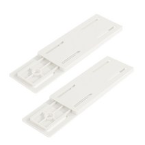 원스탑 무타공 멀티탭 고정 슬라이드 접착식 홀더 브라켓, 2개