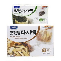 크린랲 다시백 2종세트(중형+대형) 육수백 국물팩 녹차 한약재 방향제등, 3세트