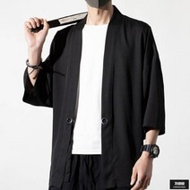가바바 남성 빅사이즈 미디가디건 중앙 단추 포인트로 유니크함이 더해진 가디건 5XL 까지 G60008