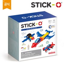 [짐보리] 스틱오_시티 세트 (16PCS)_영유아용 3차원 자석블록