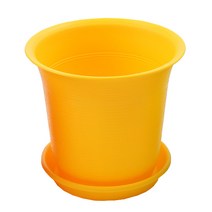 갑조네 컬러 토기화분 플라스틱화분 인테리어 화분, 컬러토기화분(노랑)