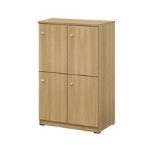 한성 DH 4인 사물함 올문형 2열2단 주문제작 사무용 사물함 신발장, 월넛