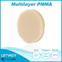 CAD/CAM Multilayar PMMA dental 95ZZ치과재료 치아보철 임시심미보철 Bar attachment 틀니소재 기능성 치과 전용 임시 크라운 렌차오미학적, 95ZZ, A3, 30mm