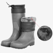 겨울철 야외작업 미끄럼방지 털 방한 안전장화 현장신발 논슬립 축산업