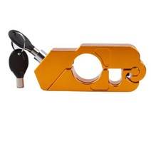 범용 오토바이 스쿠터 ATV 브레이크 핸들 바 보안 도난 방지 잠금 장치 Candado 모터 자전거 액세서리, Golden