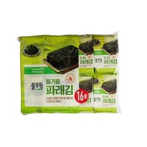 풀무원 들기름 파래김 5Gx16봉입, 옵션1 - 기본포장 (박스or비닐포장) (+0원)