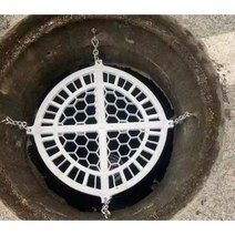 플라스틱 맨홀추락방지 맨홀안전망 보호판, 직경 600mm +체인