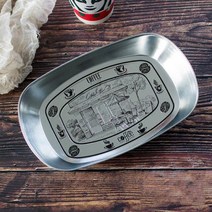 유럽 스타일의 복고풍 철판 보트 모양의 과일 플레이트 Tinplate 작은 트레이 과일 플레이트 복고풍 금속 스낵 식료품 저장 트레이, 그리고