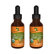 씨벅원더스 유기농 히말라야 씨벅톤 베리 오일 100% 비타민 나무 52ml 2개 SEABUCKWONDERS Organic Sea Buckthorn Berry Oil, 1세트