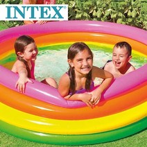 인텍스 유아 아동 어린이 물놀이 미니 베란다 레인보우 볼 풀장 수영장 초대형, 상세페이지 참조