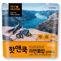 이지밥 핫앤쿡 라면애밥 김치찌개, 110g, 25개