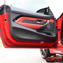 JSTAR / BMW M4 전용몰딩 도어커버 실내 기스 오염방지 몰딩 패널 자동차 인테리어 랩핑필름, 샤무드
