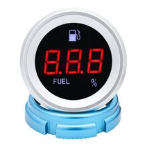 유면계 유량계 A 52mm 수온 게이지 자동차 디지털 미터 LED 디스플레이 연료 레벨 게이지 전압계 알람 기, 03 Fuel Level Gauge