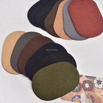 소잉홀릭 1쌍(2개) 스웨이드 패치 21종 - 무릎패치 팔꿈치패치 엘보패치 세무 와펜, A타입 - 카멜브라운