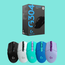 [로지텍 ] G304 무선마우스 게이밍 LIGHTSPEED Wireless Mouse, 민트(정품)