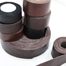 룽고가죽 100%천연 가죽끈 2종 천연소가죽 3색-바테이프 바이어스 의류수선 악세사리제작 각종손잡이리폼, B브라운, 1개