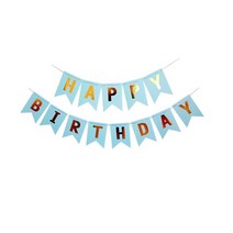 멀티 테마 생일 축하 배너 베이비 샤워 첫 번째 파티 장식 부스 번팅 화환 플래그, [24] as picture